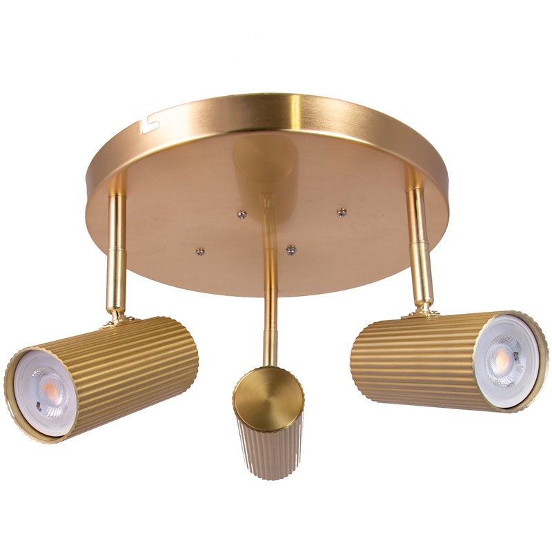 Hubble 3 Loftlampe, Brushed brass