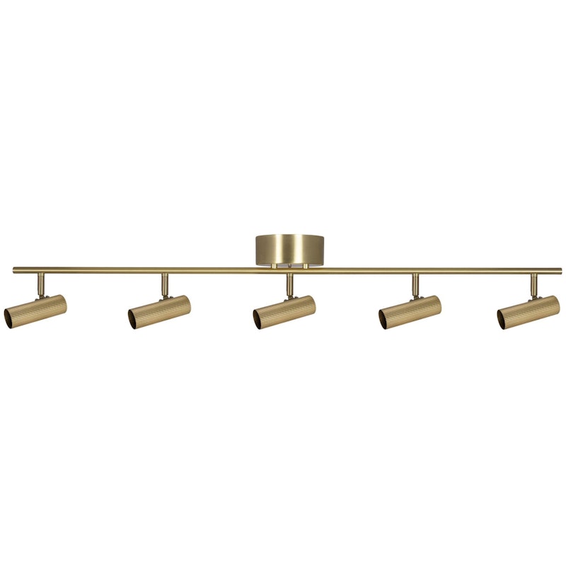 Hubble 5 Long Loftslampe, Børstet Messing