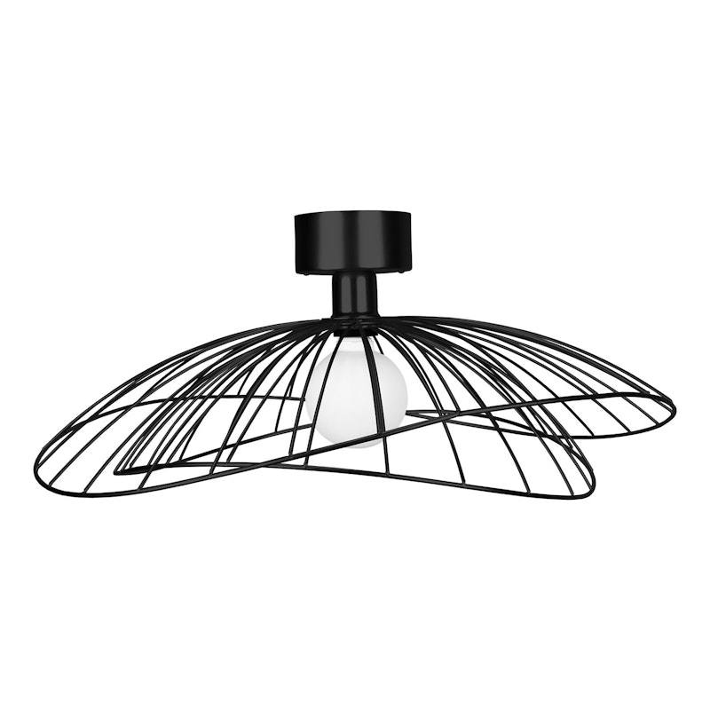 Ray Væg-/Loftslampe, Sort