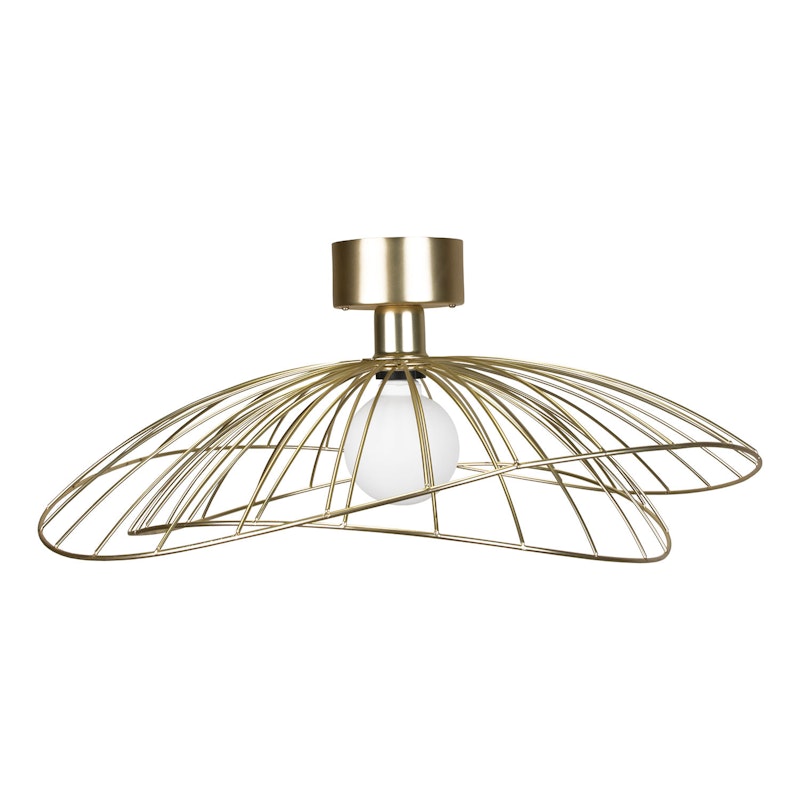 Ray Væg-/Loftslampe, Børstet Messing