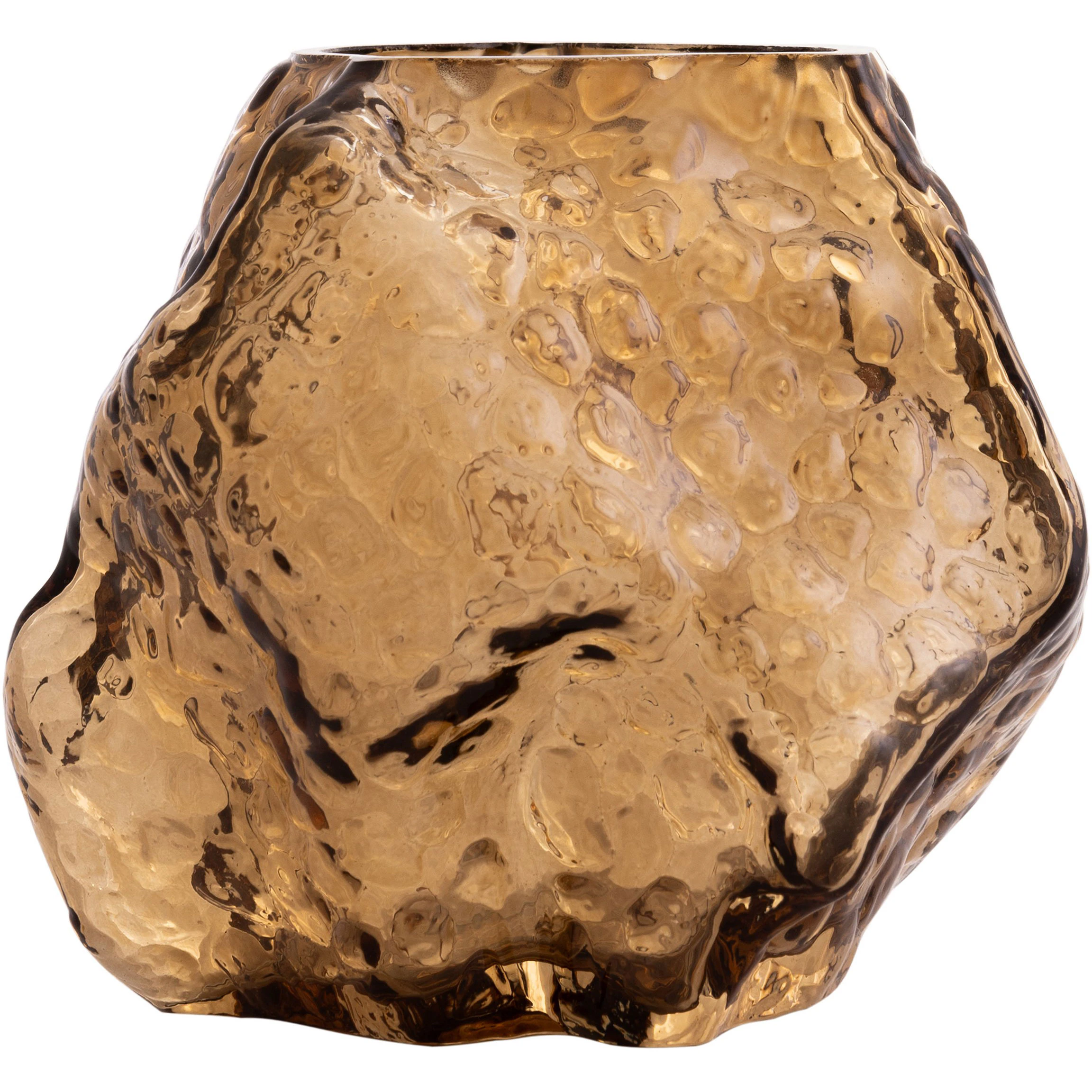 Globen Lighting Valerie Fyrfadsstage - Fyrfadsstager Mundbl&aelig;st Glas Brun - 685206