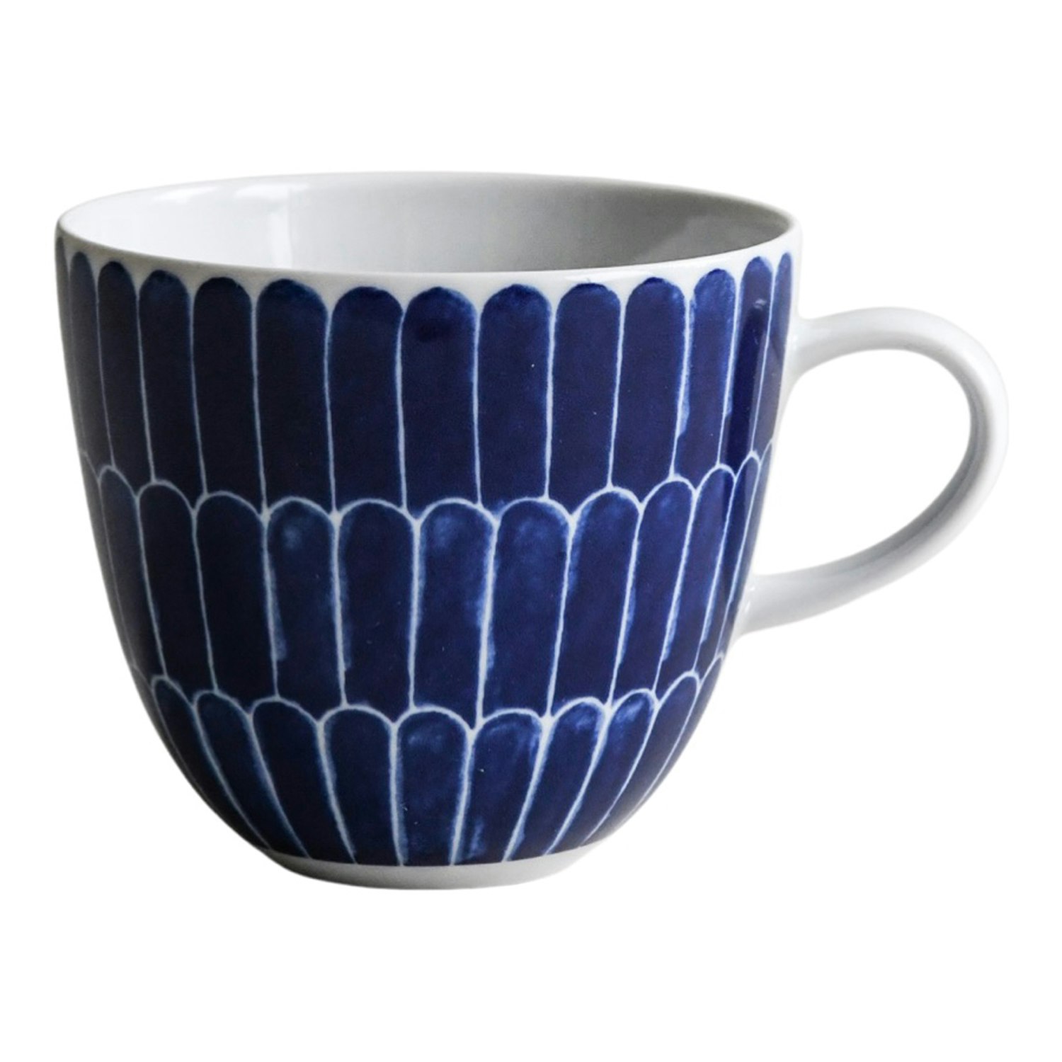 G&ouml;tefors Porslin Selma Krus 41 Cl Fjer - Kaffekopper Porcel&aelig;n Bl&aring; - 037