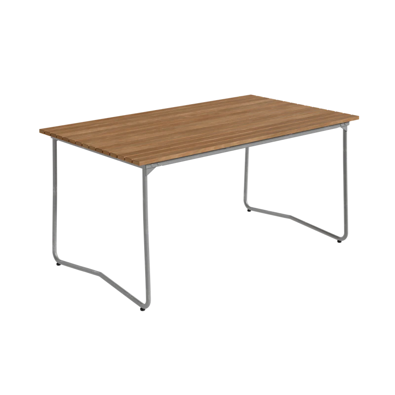 Bovik Bord 92x150 cm, Teak / Varmgalvaniseret Stål