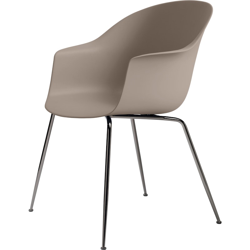 Bat Chair Conic, Black Chrome/New Beige