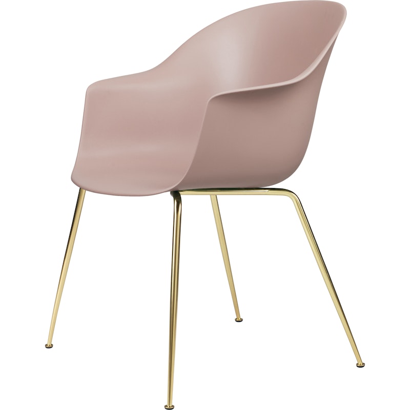 Bat Chair Conic, Brass Semi Matt/Sweet Pink