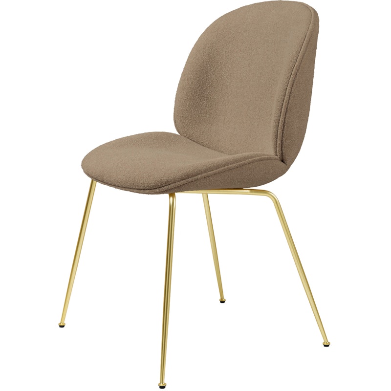 Beetle Dining Chair, Brass, PG2, Li.Bouclé 003