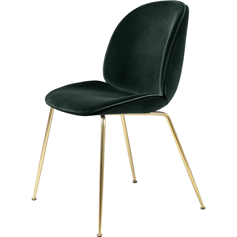 Beetle Stol Brass / Velvet, Dark Green