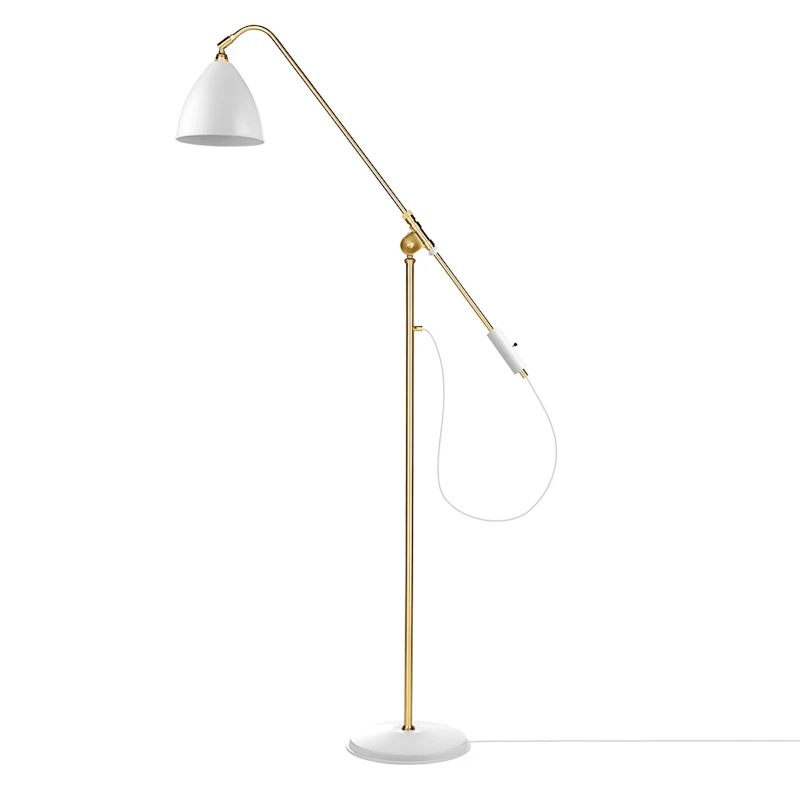 Bestlite BL4 Gulvlampe, Messing/Hvid