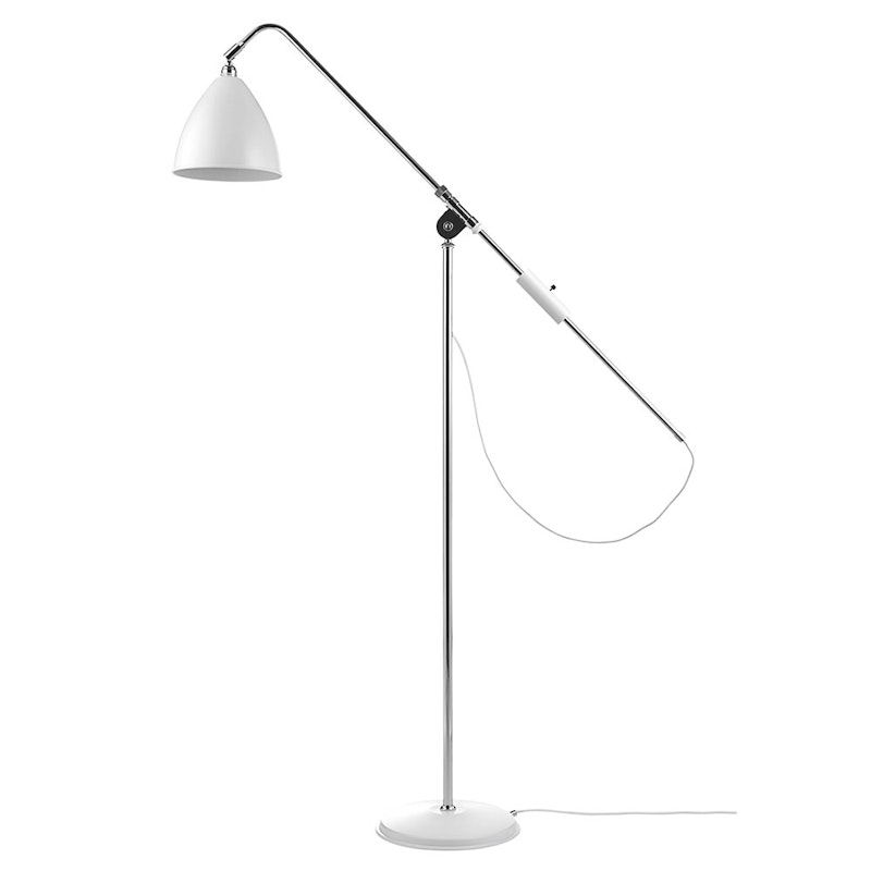 Bestlite BL4 Standerlampe, Krom/Hvid