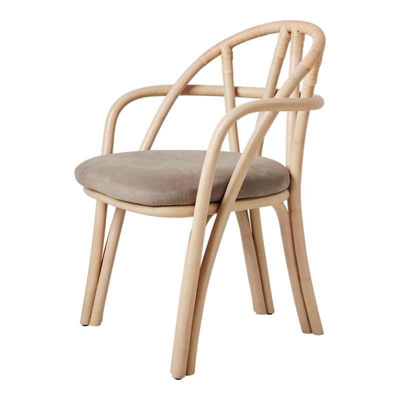 Bistra Spisestol Med Armlæn, Naturlig / Fustagno 002