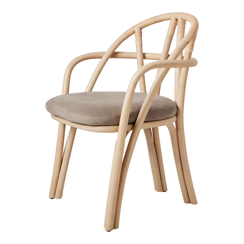 Bistra Spisestol Med Armlæn, Naturlig / Fustagno 002