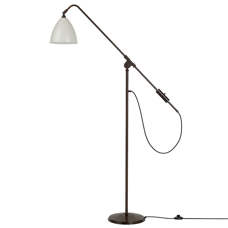 BL4 M Gulvlampe, Black Brass/Classic White