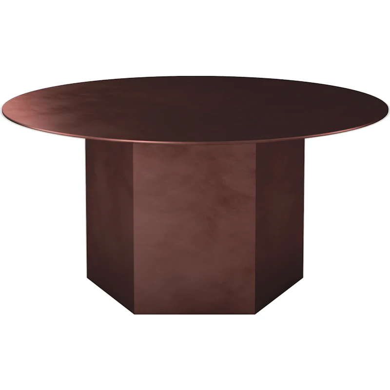 Epic Sofabord Ø80 Stål, Earthy Red