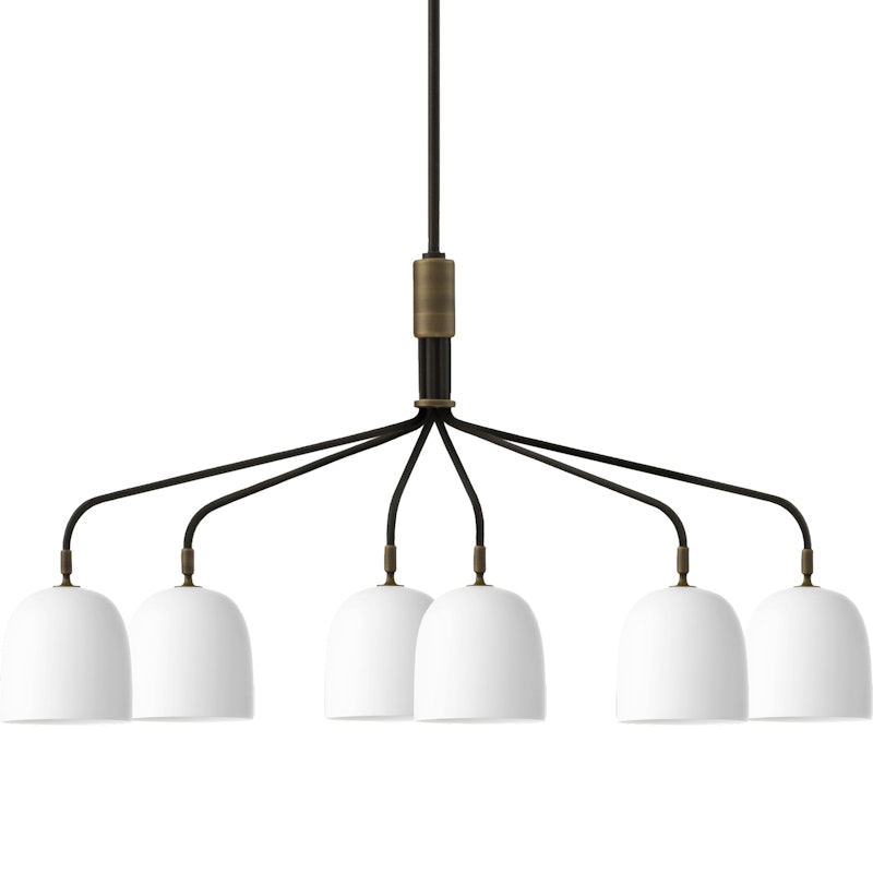 Howard Lysekrone 6 Lange Arme, Benporcelæn