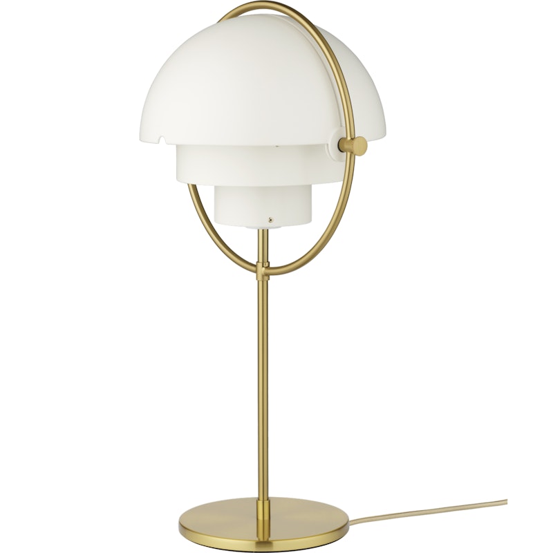 Multi-Lite Bordlampe, Brass / Hvid