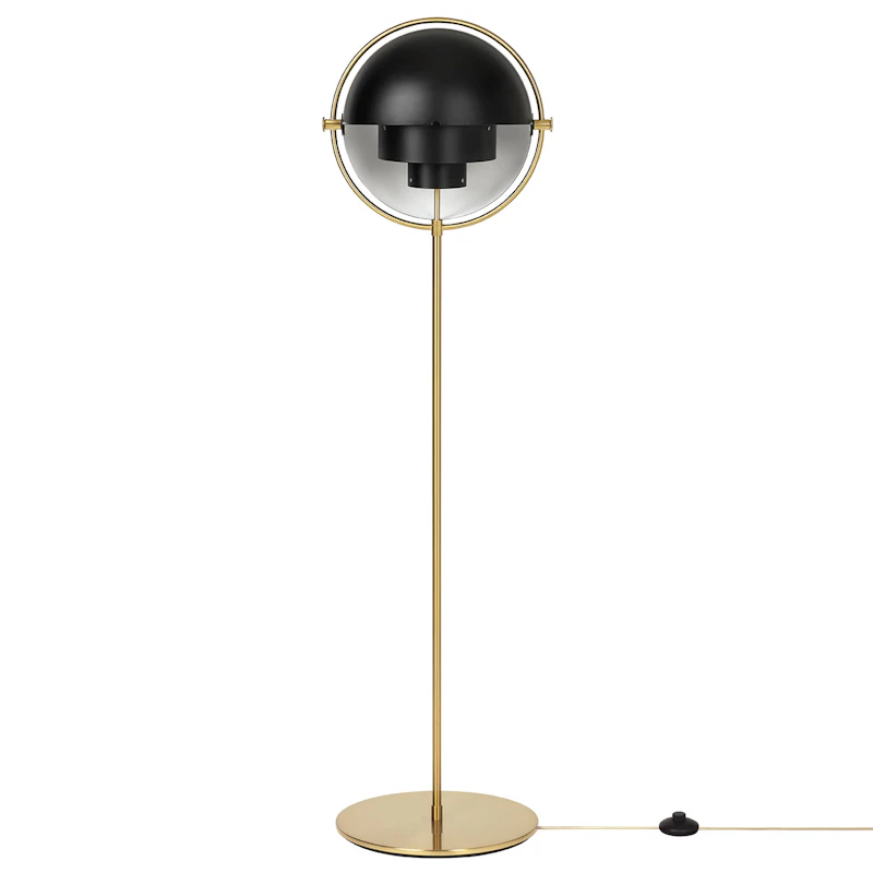Multi-Lite Gulvlampe, Messing/Sort