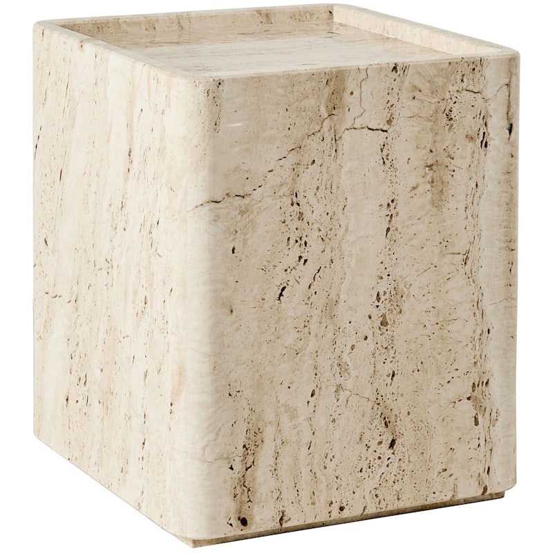 Pietra Sidebord 33x33 cm, Travertin