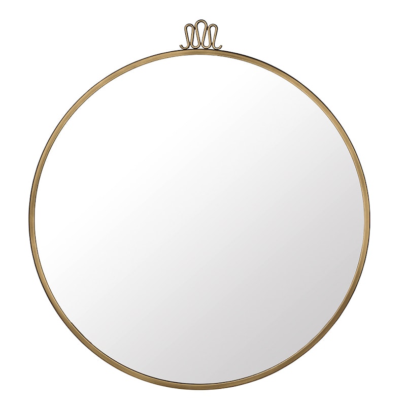 Randaccio Spejl Ø70cm, Vintage Brass