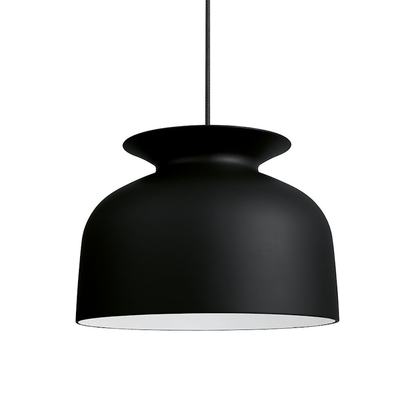 Ronde Loftslampe Ø40cm, Sort