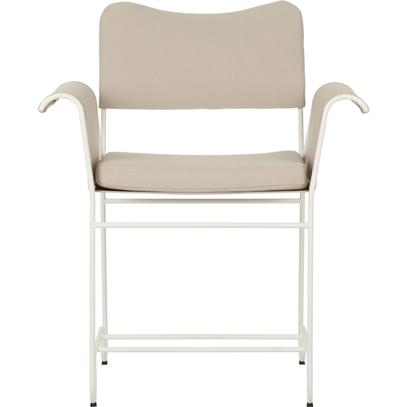Tropique Spisebordsstol, Classic White Semi Matt / Leslie Stripe 12
