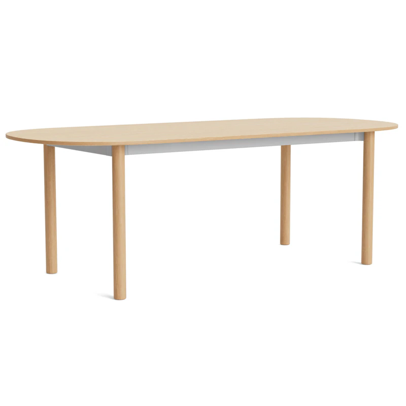Annex Bord Aflang 95x220 cm, Lakeret Eg