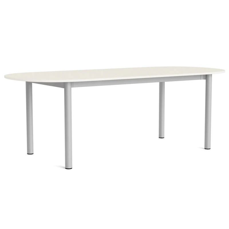Annex Bord Aflang 95x220 cm, Aluminium / Cotton Cream