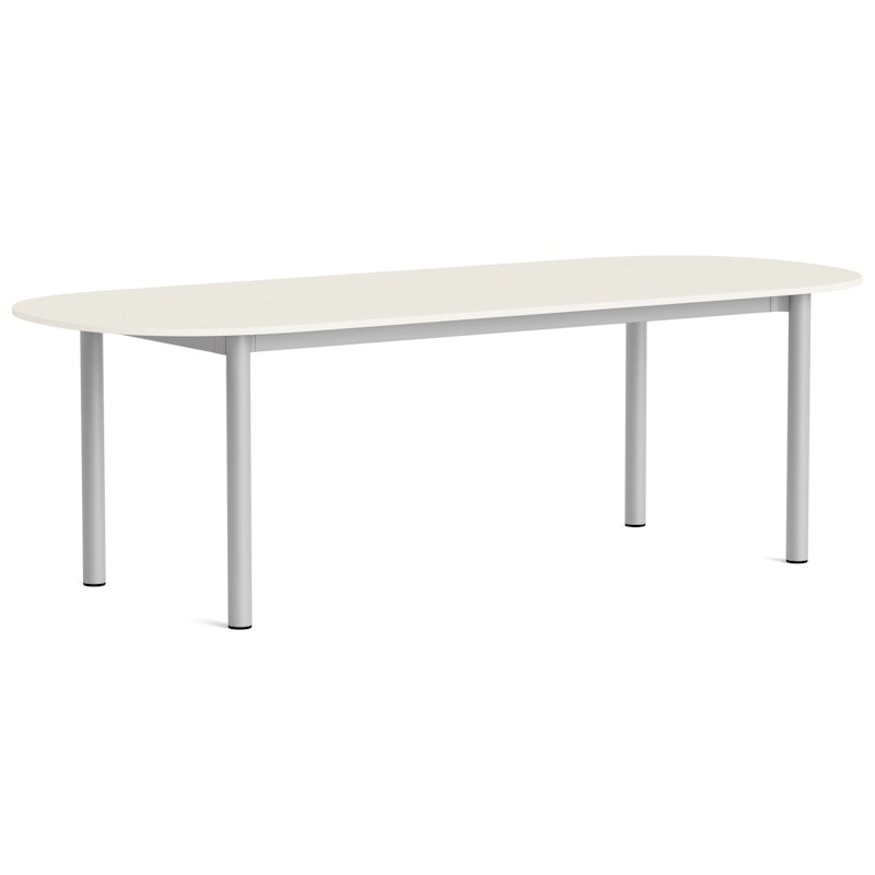 Annex Bord Aflang 95x240 cm, Aluminium / Cotton Cream