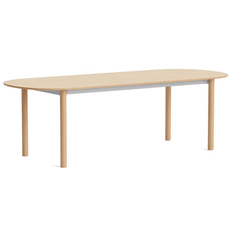 Annex Bord Aflang 95x240 cm, Aluminium Lakeret Eg / Lakeret Eg