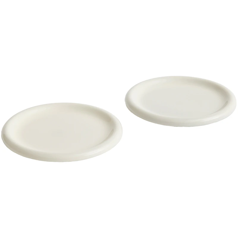 Barro Plate Set of 2 Ø24 cm, Offwhite