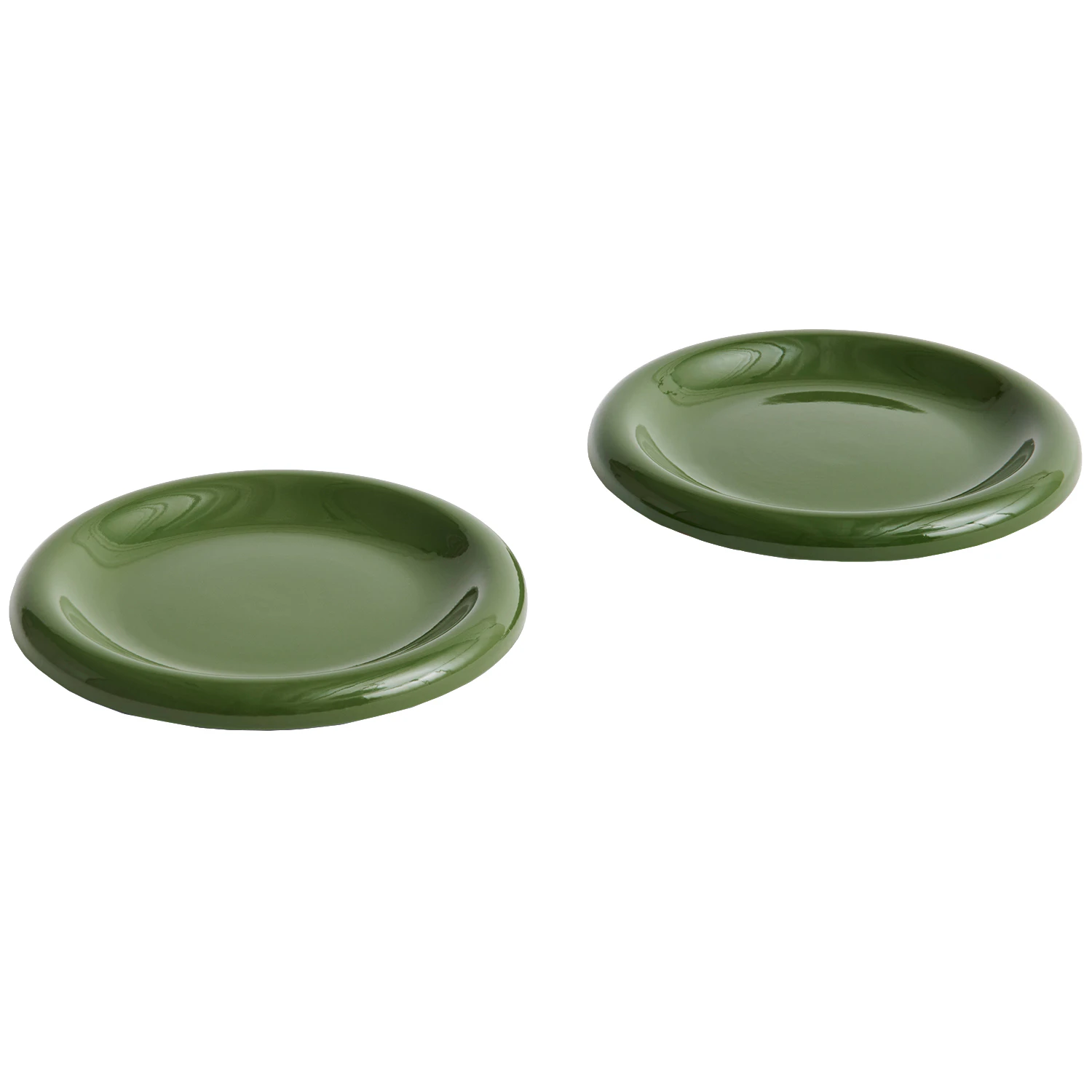 Hay Barro Plate Set Of 2 &Oslash;18 Cm Green - Asietter Terrakotta Gr&oslash;n - AC459-A668-AI60-02AY
