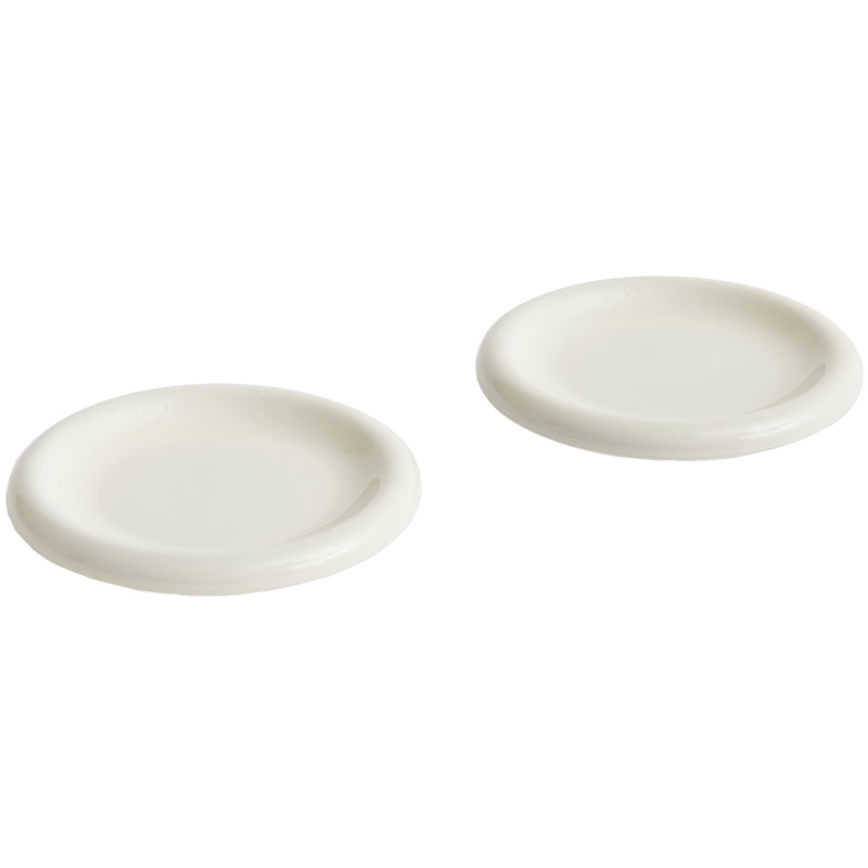 Barro Plate Set of 2 Ø18 cm, Offwhite