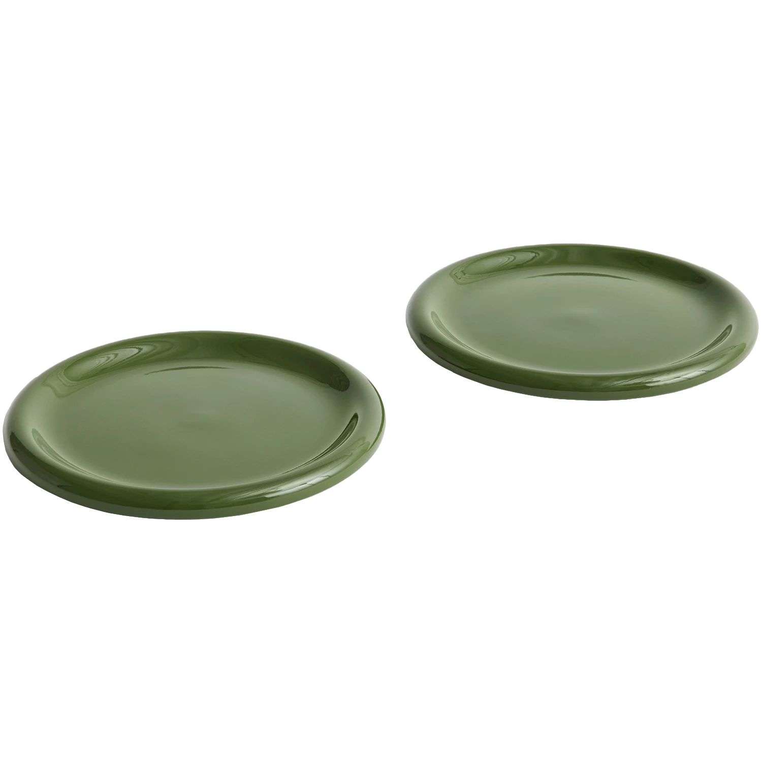 Hay Barro Plate Set Of 2 &Oslash;24 Cm Green - Asietter Terrakotta Gr&oslash;n - AC459-A668-AI61-02AY