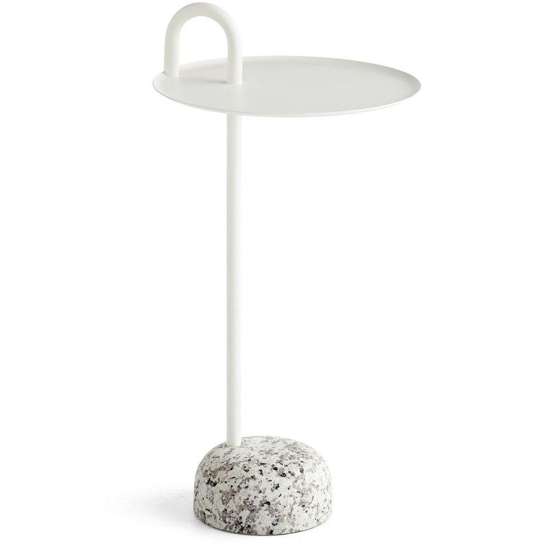 Bowler Side Table, Cream White