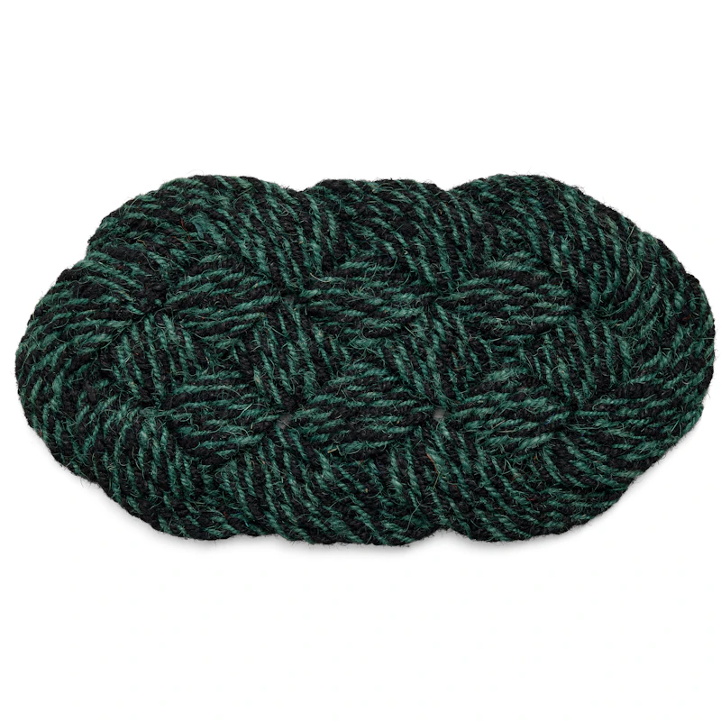 Coco Dørmåtte Swirl 40x80 cm, Green / Black