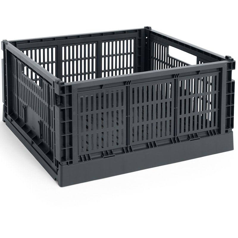 Colour Crate Large Square Opbevaring, Charcoal