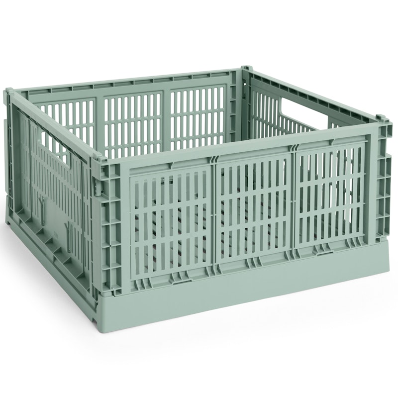Colour Crate Large Square Opbevaring, Sage Green