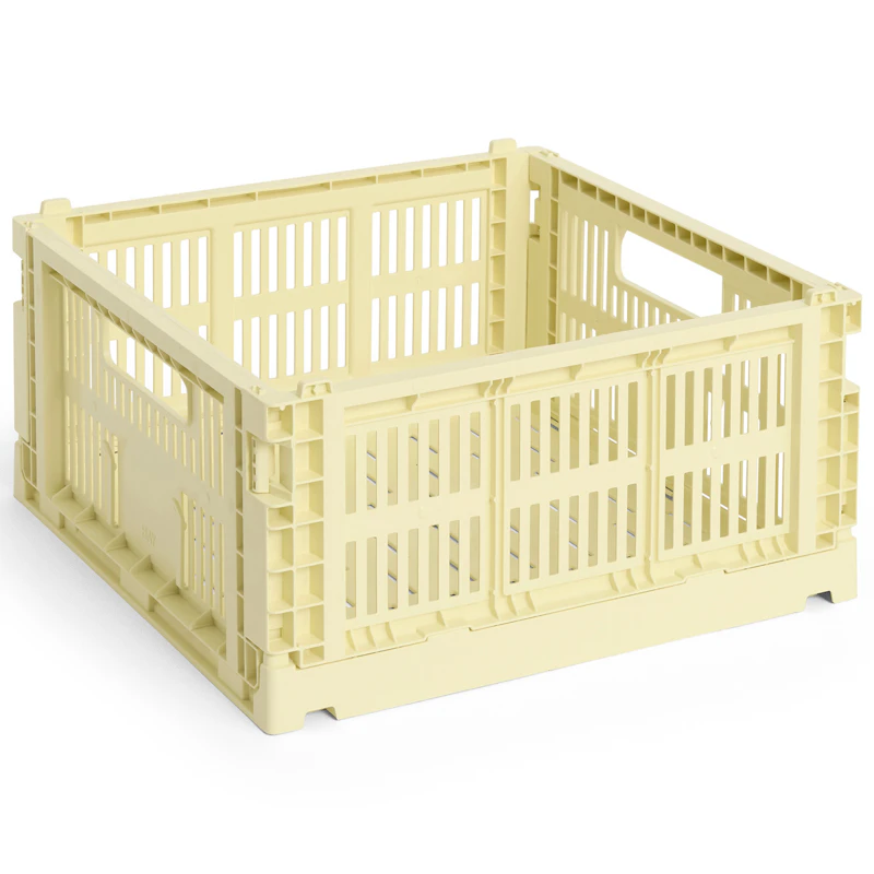 Colour Crate Medium Square Opbevaring, Light Yellow