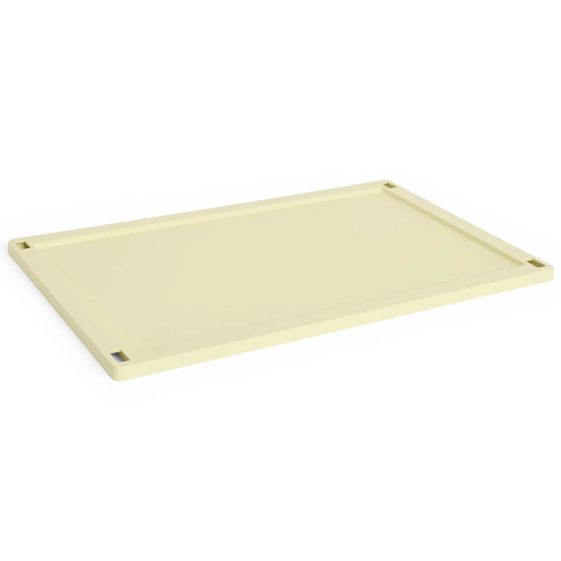 Colour Crate Plastic Large Låg, Light Yellow