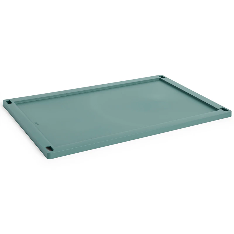 Colour Crate Plastic Large Låg, Dark Green