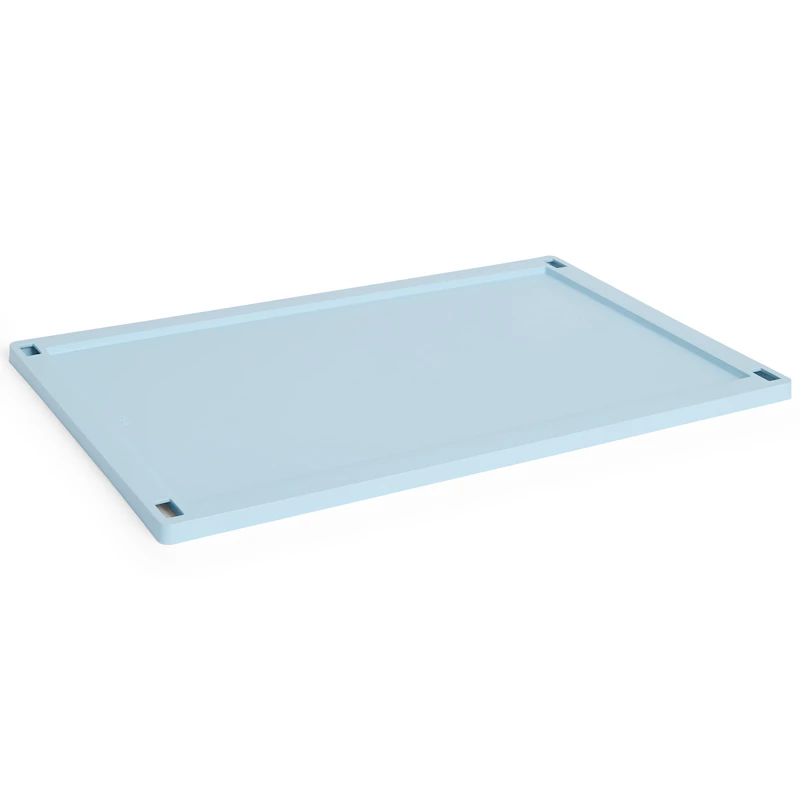 Colour Crate Plastic Large Låg, Soft Blue
