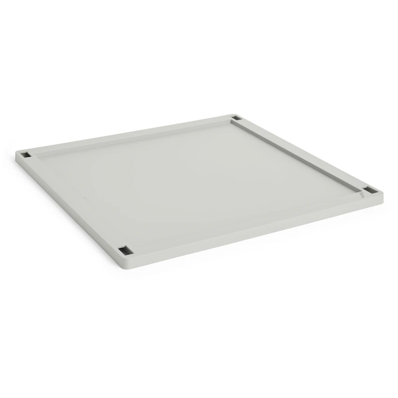 Colour Crate Plastic Large Square Låg, Grey