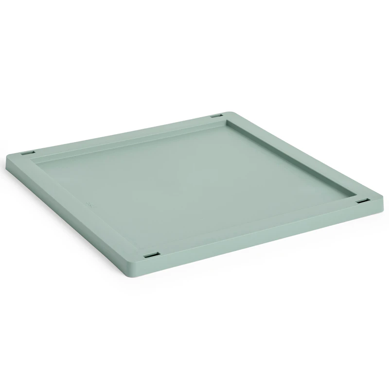 Colour Crate Plastic Medium Square / Cube Låg, Sage Green