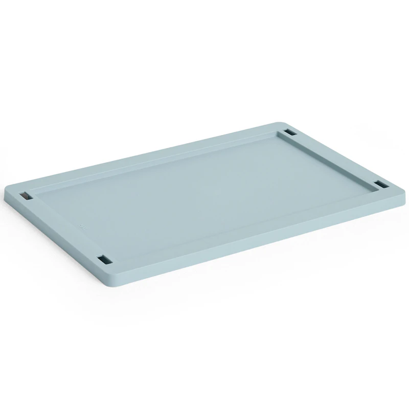 Colour Crate Plastic Small Låg, Dusty Blue