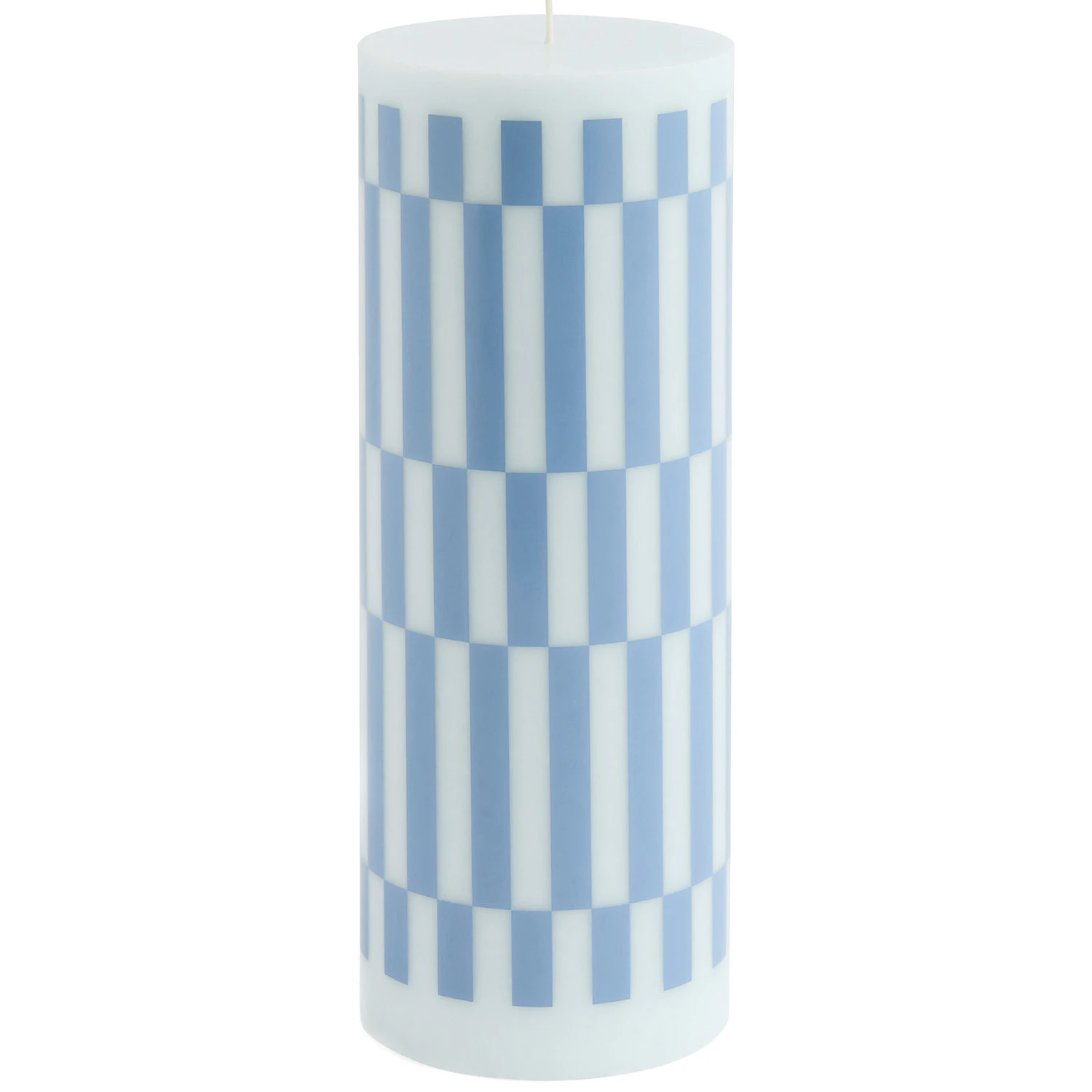 Hay Column Bloklys L t / Dusty Blue - Lys Stearin Lysebl&aring; - AB401-A603-AP92