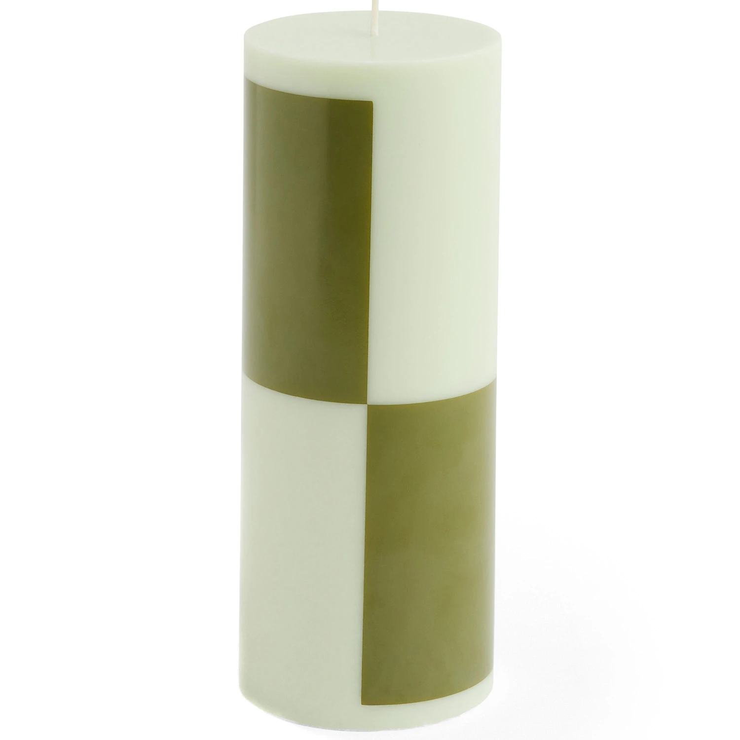 Hay Column Bloklys M Light Green / Army Green - Lys Stearin Lysegr&oslash;n - AB401-A602-AP89