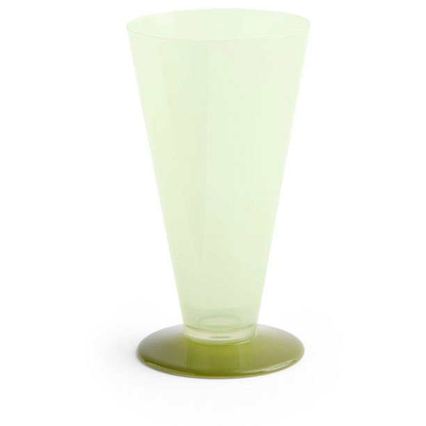 Hay Conical Vase Small Light Green / Dark Lime - Vaser Glas Lysegr&oslash;n - AF574-A601-AU65