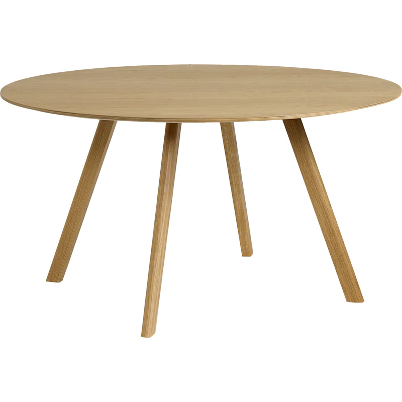 CPH 25 2.0 Bord Ø140x74 cm, Vandbaseret Lakeret Eg