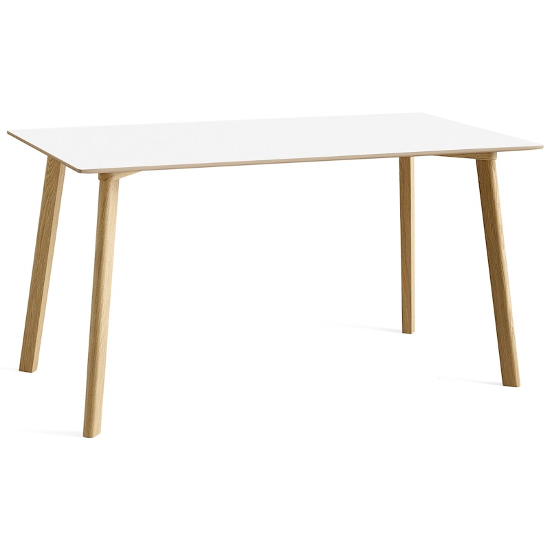 CPH Deux 210 2.0 Bord 75x140 cm, Pearl White / Vandbaseret Lakeret Eg