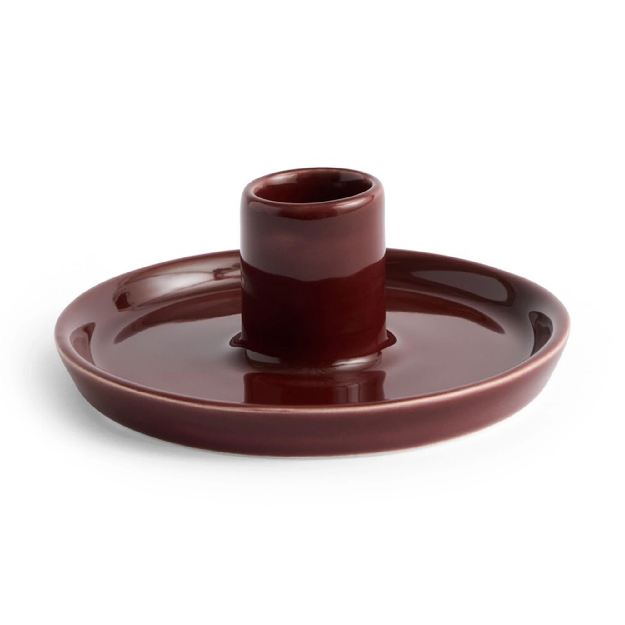 Hay Disc Lysestage S Kastanje - Lysestager Lert&oslash;j Chestnut - AG068-A601-AO61