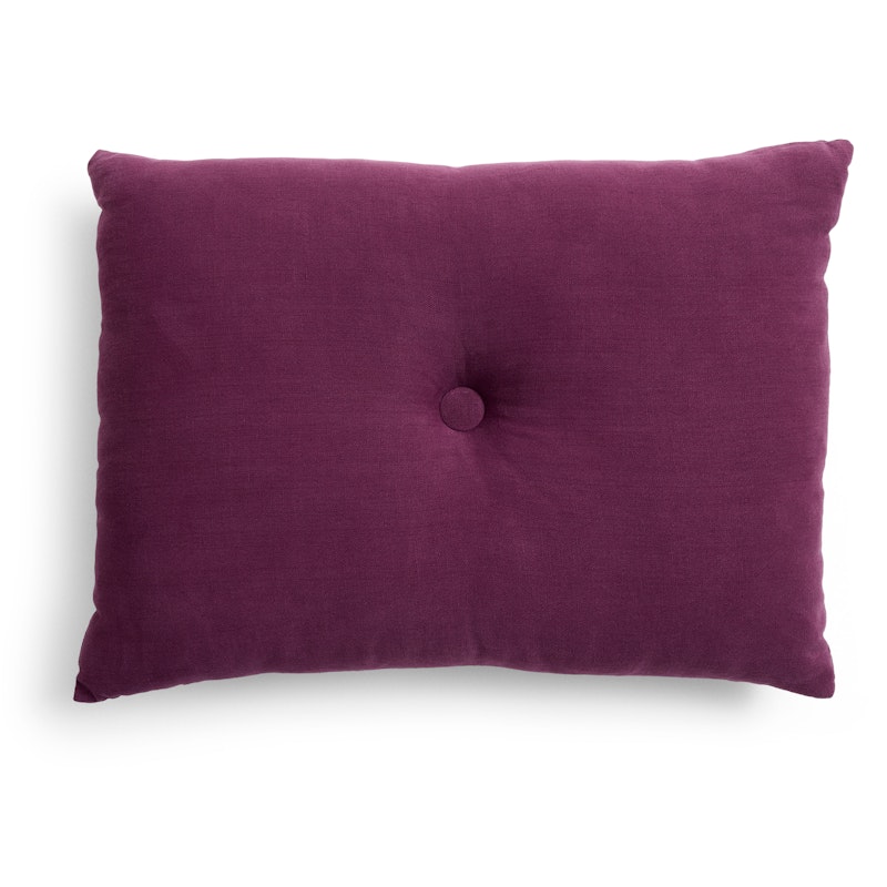 Dot Pude Linen 45x60 cm, Burgundy